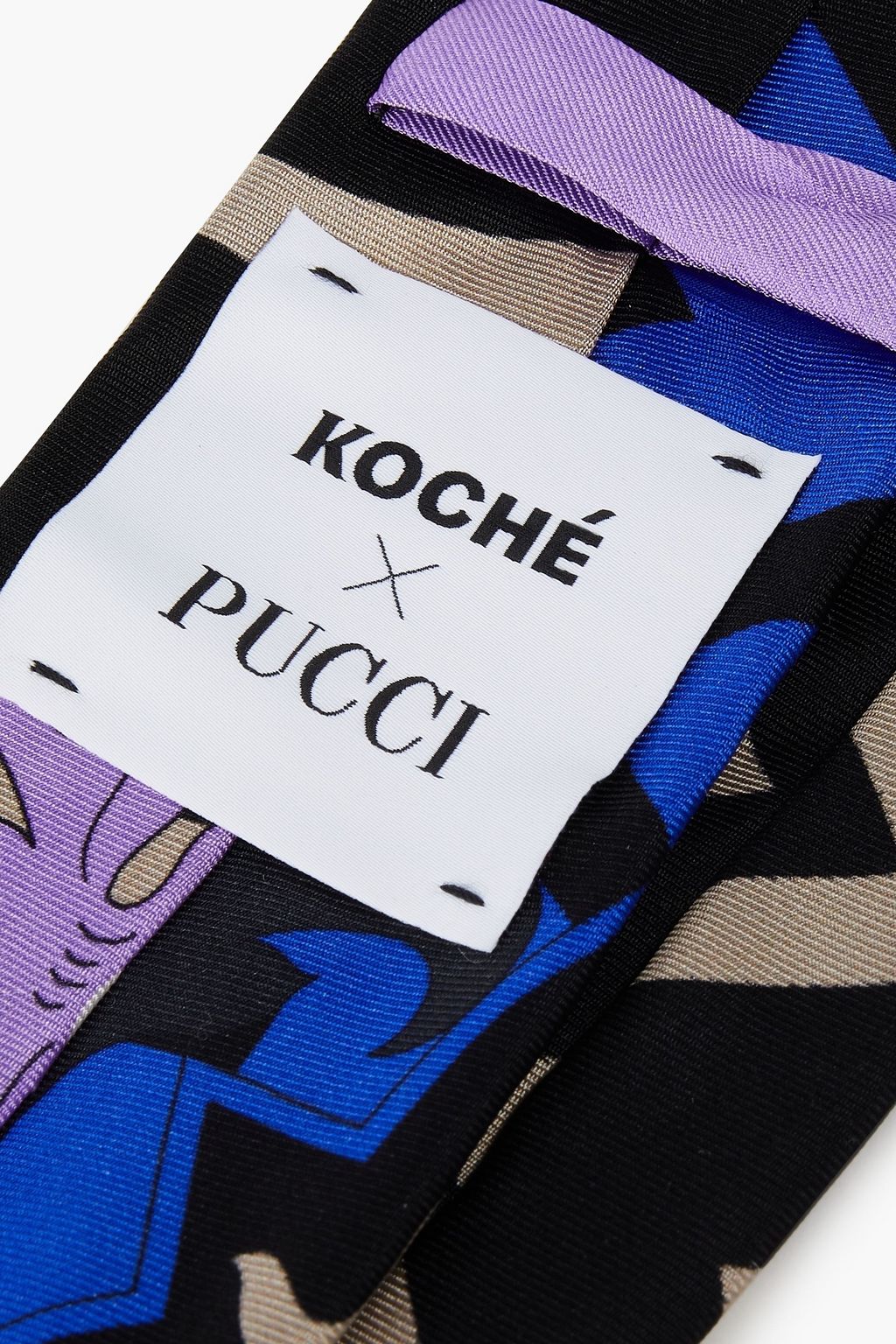 KOCHÉ X PUCCI Printed silk-twill tie