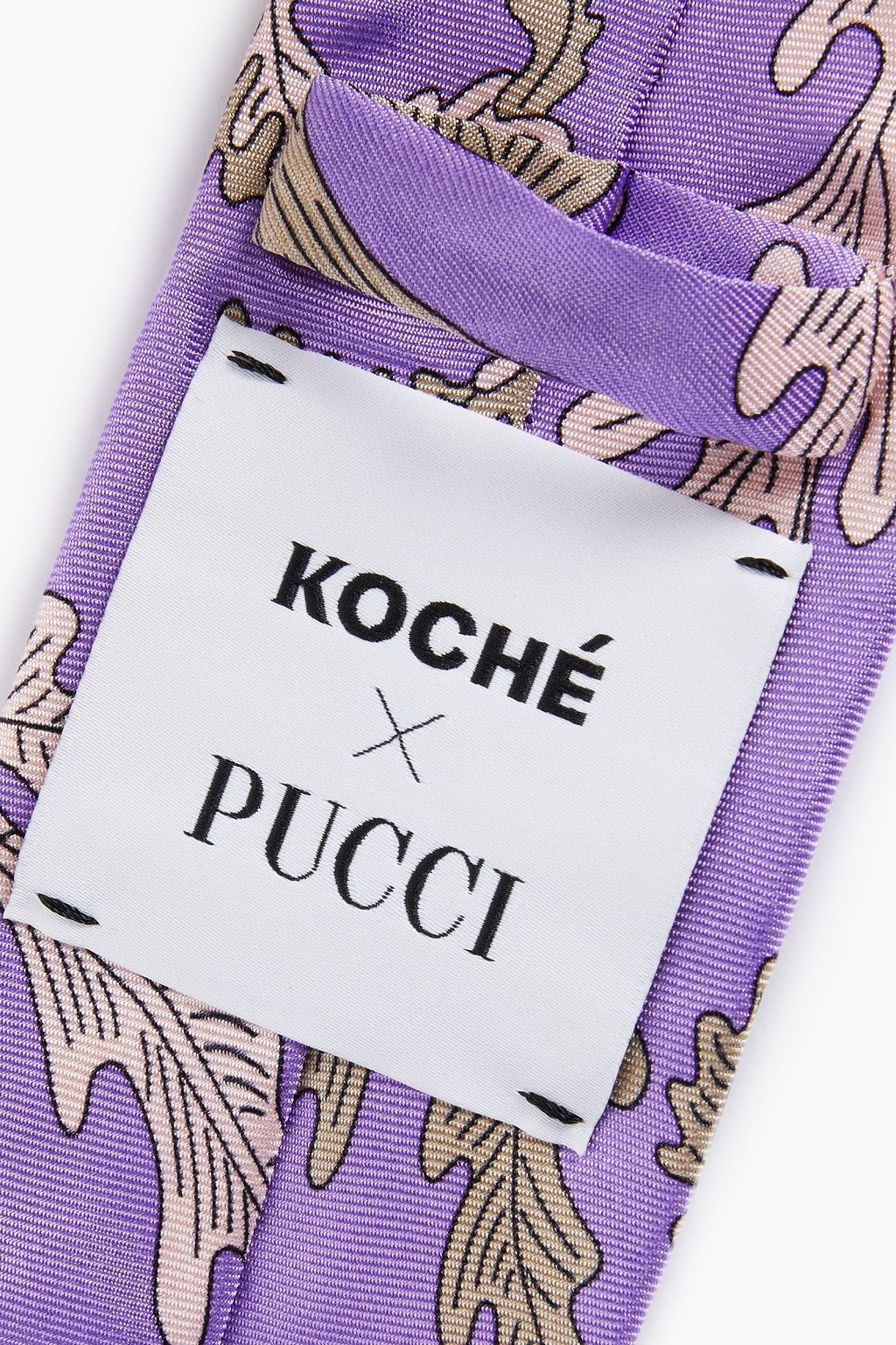 KOCHÉ X PUCCI Printed silk-twill tie