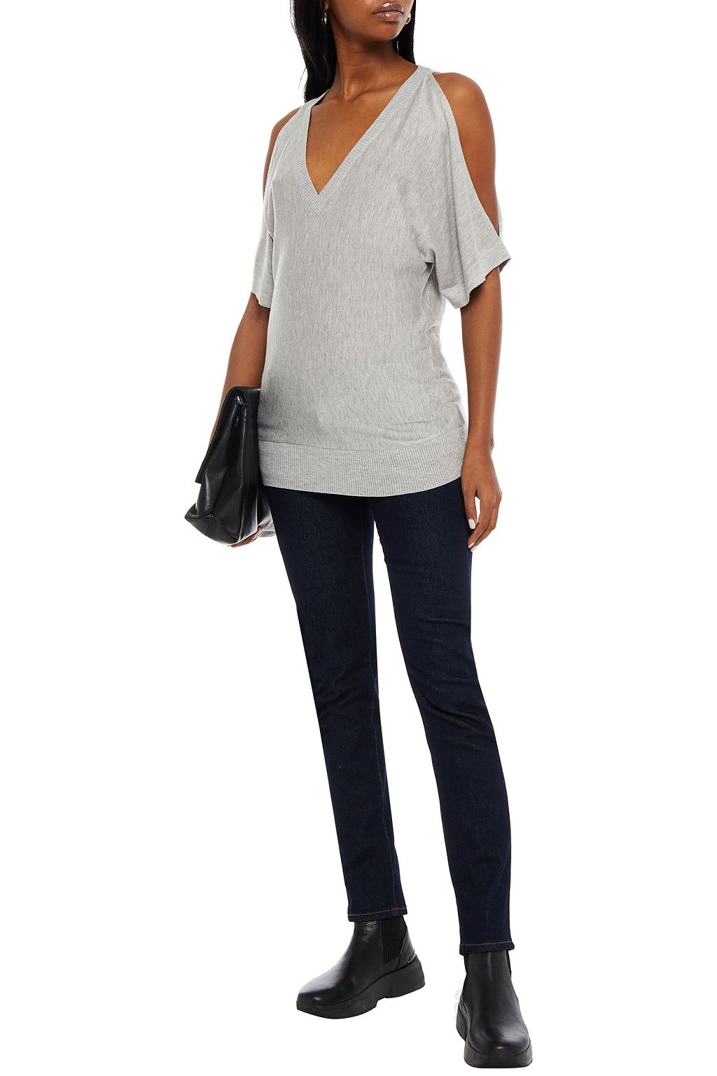 MICHAEL MICHAEL KORS Cold-shoulder knitted top