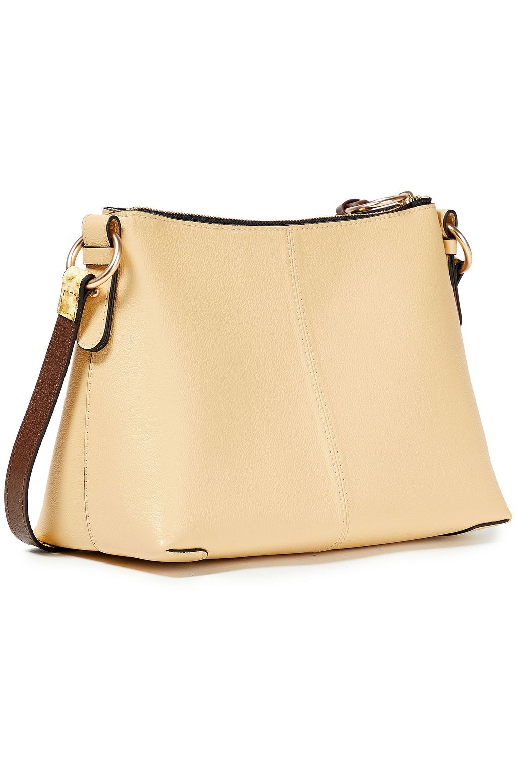 SEE BY CHLOÉ Joan suede and textured-leather shoulder bag