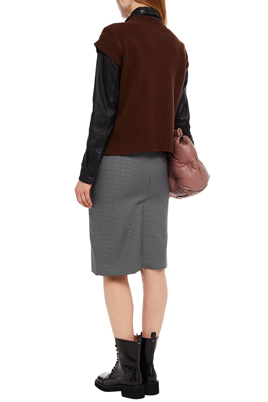 MAISON MARGIELA Houndstooth twill skirt