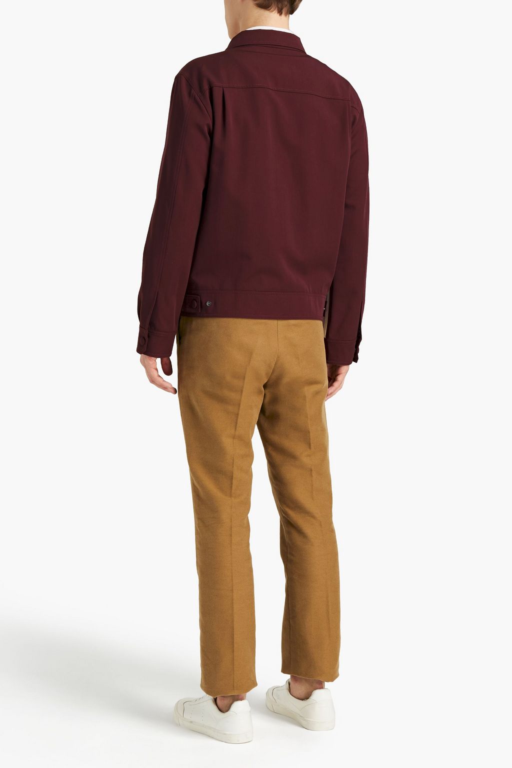 VALENTINO GARAVANI Striped wool-blend twill jacket