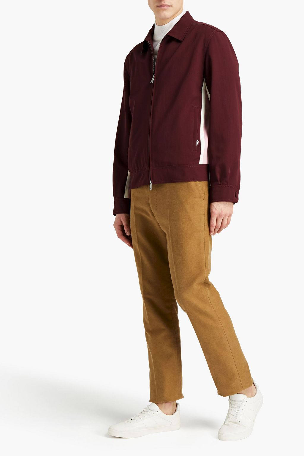 VALENTINO GARAVANI Striped wool-blend twill jacket