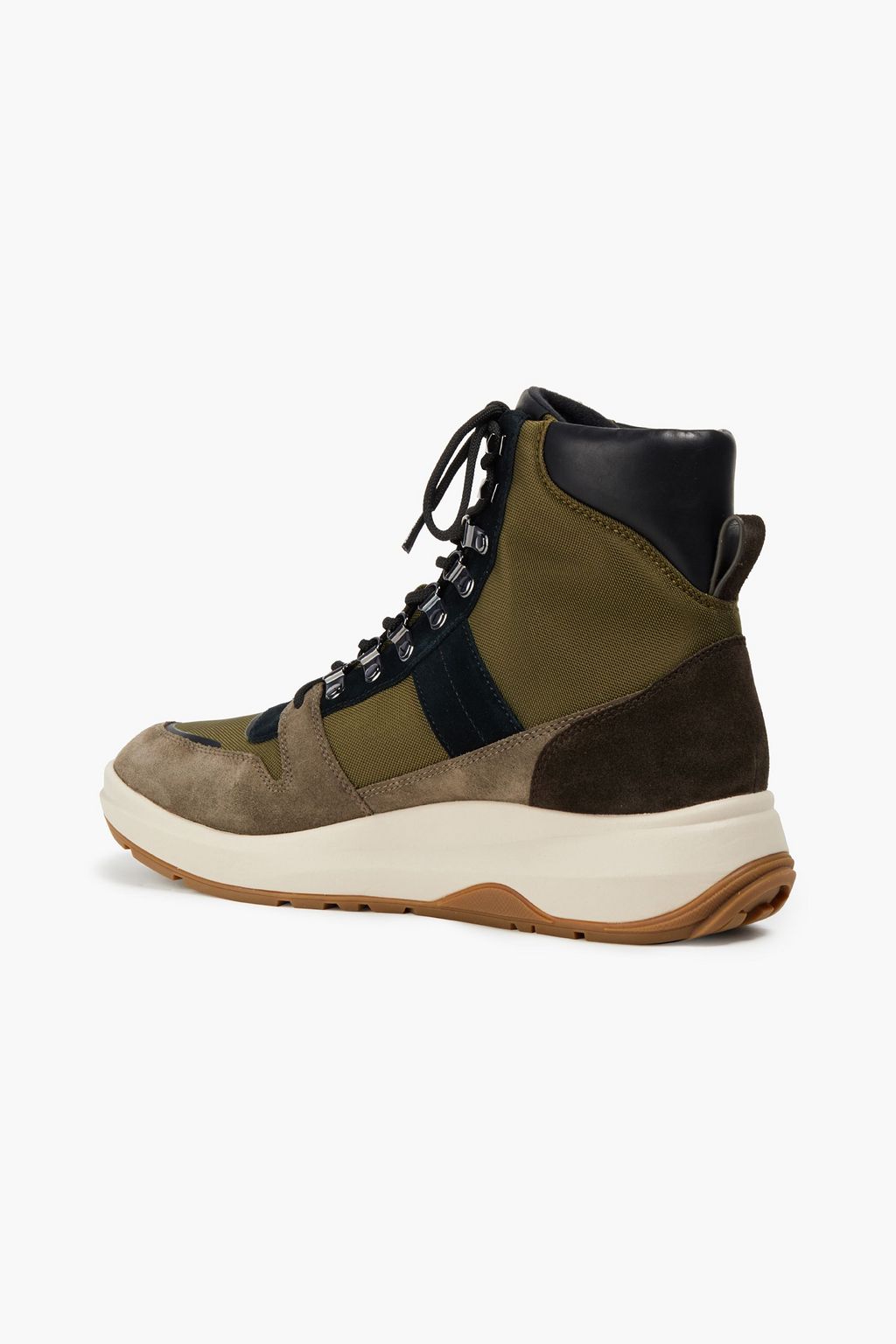 MICHAEL KORS Studded suede, leather and mesh boots