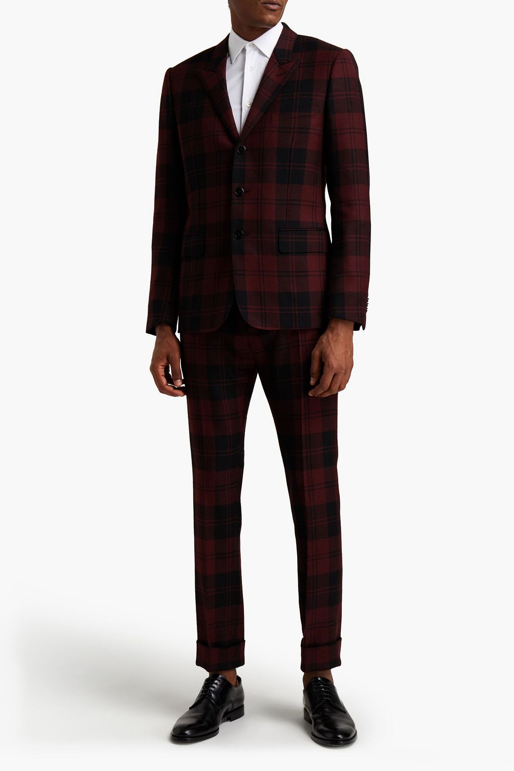 VALENTINO GARAVANI Checked wool-twill blazer