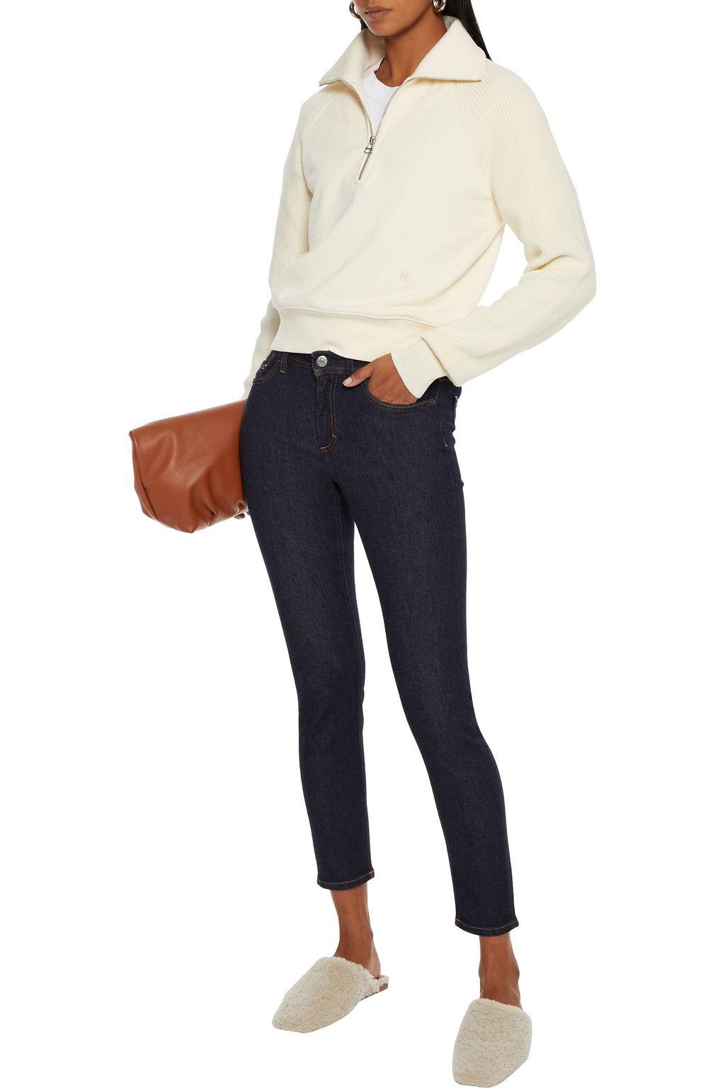 ACNE STUDIOS Climb halbhohe Cropped Skinny Jeans