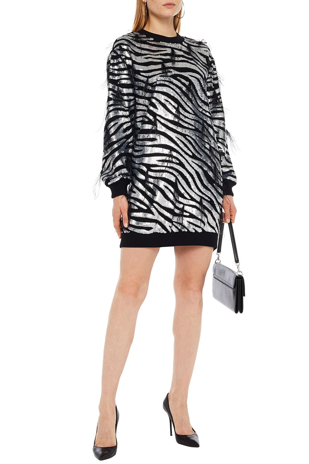 MICHAEL MICHAEL KORS Embellished crepe mini dress