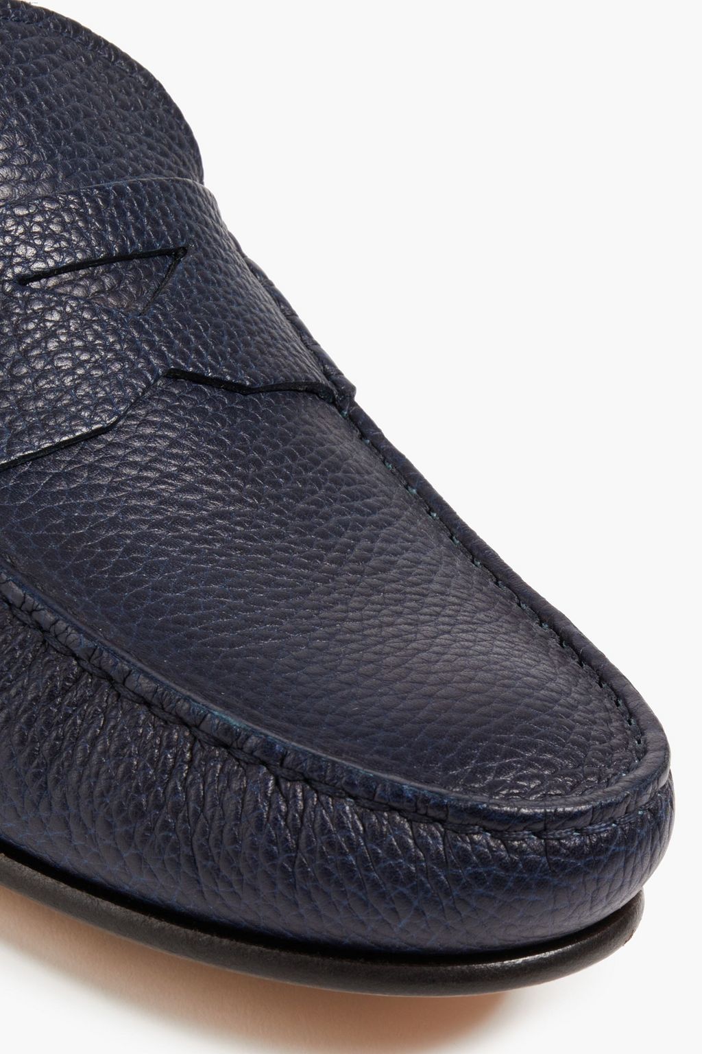 TOD'S Pebbled-leather loafers