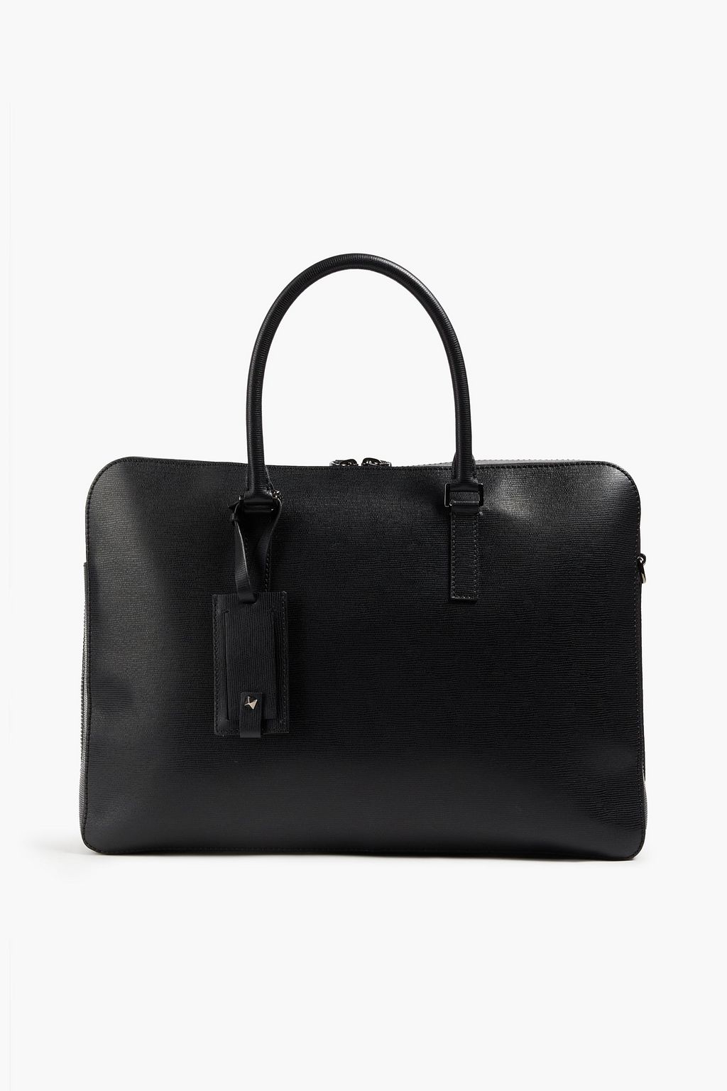 VALENTINO GARAVANI Textured-leather briefcase