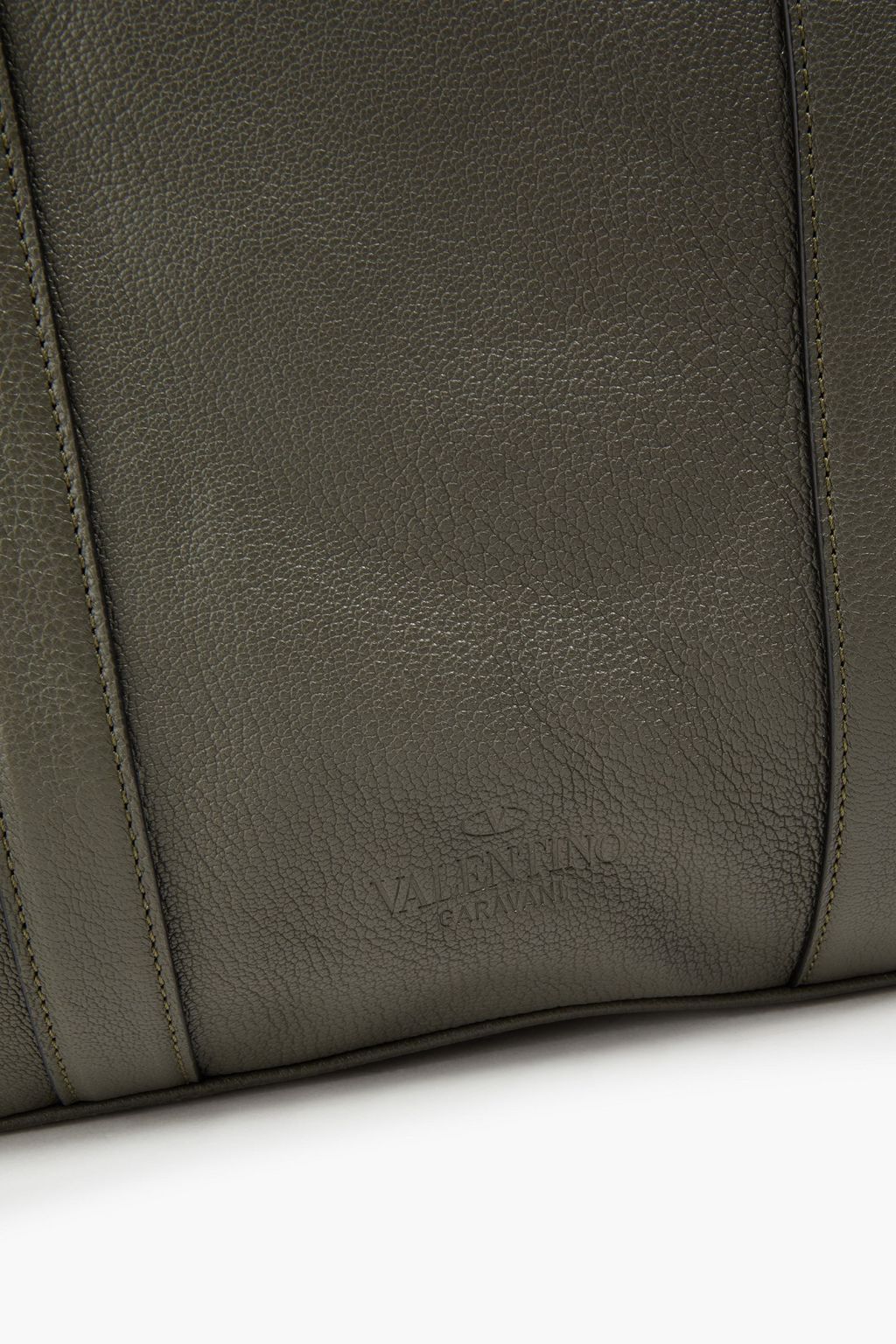 VALENTINO GARAVANI Suede and pebbled-leather tote