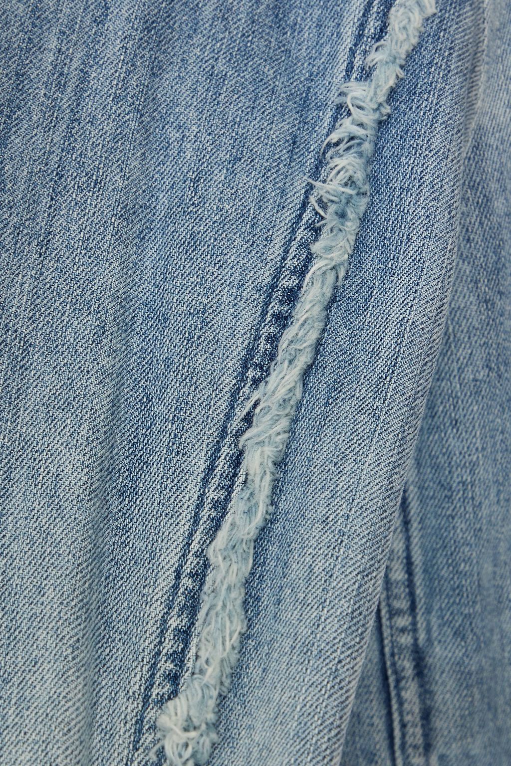 MICHAEL MICHAEL KORS Fringe-trimmed denim jacket