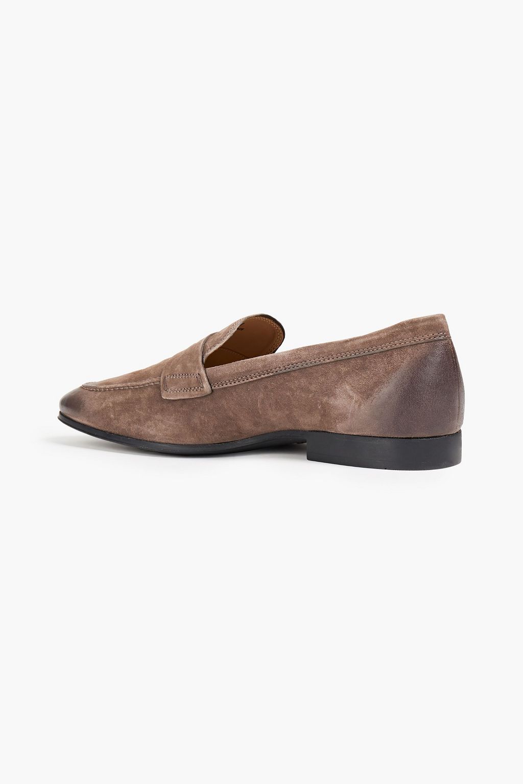 TOD'S Burnished-suede penny loafers