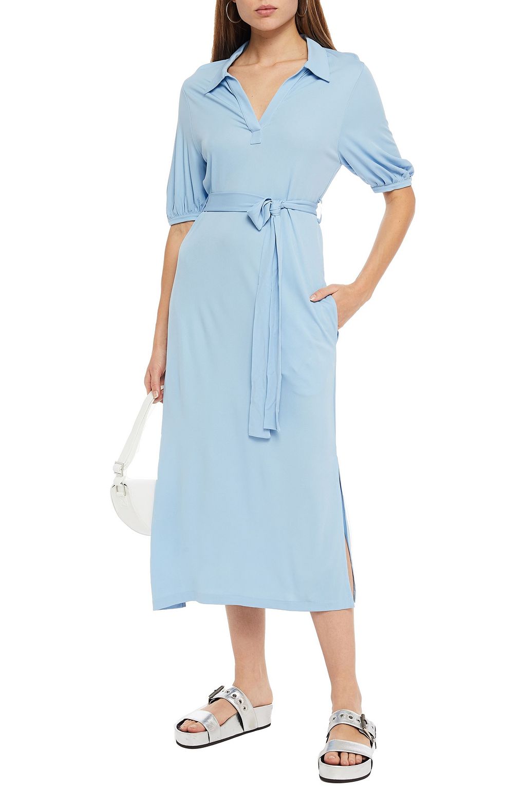 CHINTI & PARKER Stretch-crepe midi dress