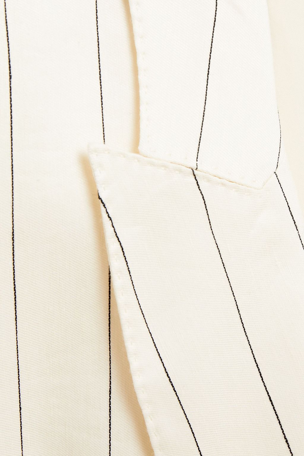 ZIMMERMANN The Lovestruck double-breasted pinstriped linen-blend blazer