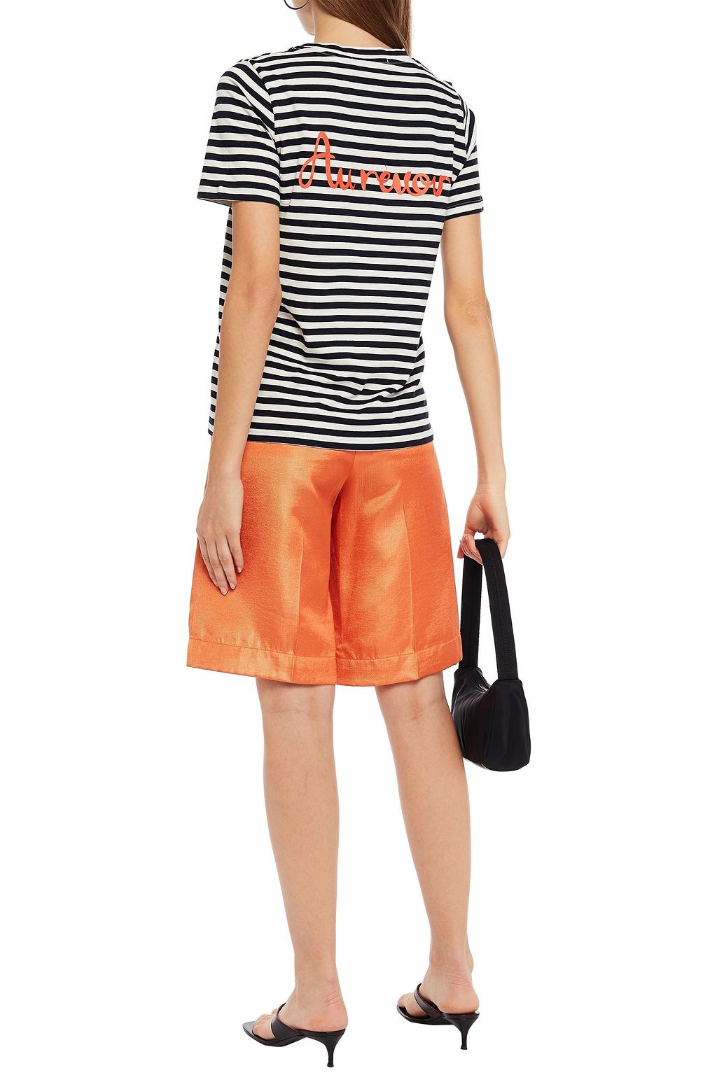 CHINTI & PARKER Printed striped cotton-jersey T-shirt