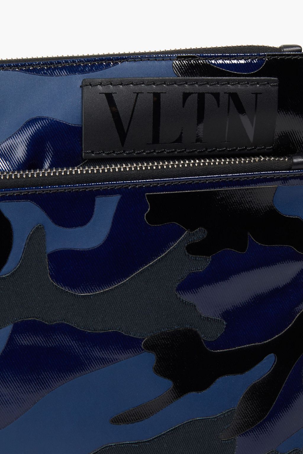 VALENTINO GARAVANI Coated twill and shell pouch