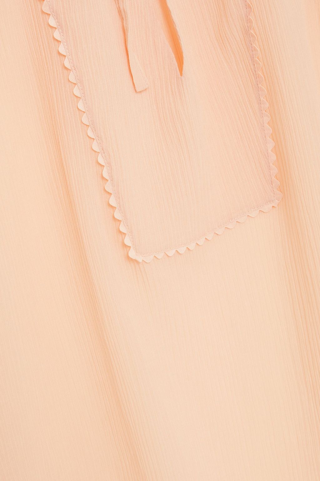 SEE BY CHLOÉ Gathered cotton and silk-blend crepon top