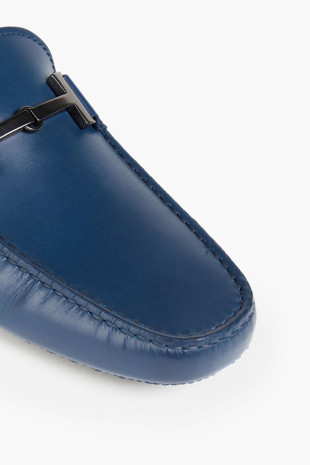 TOD'S Double T embellished leather driving shoes