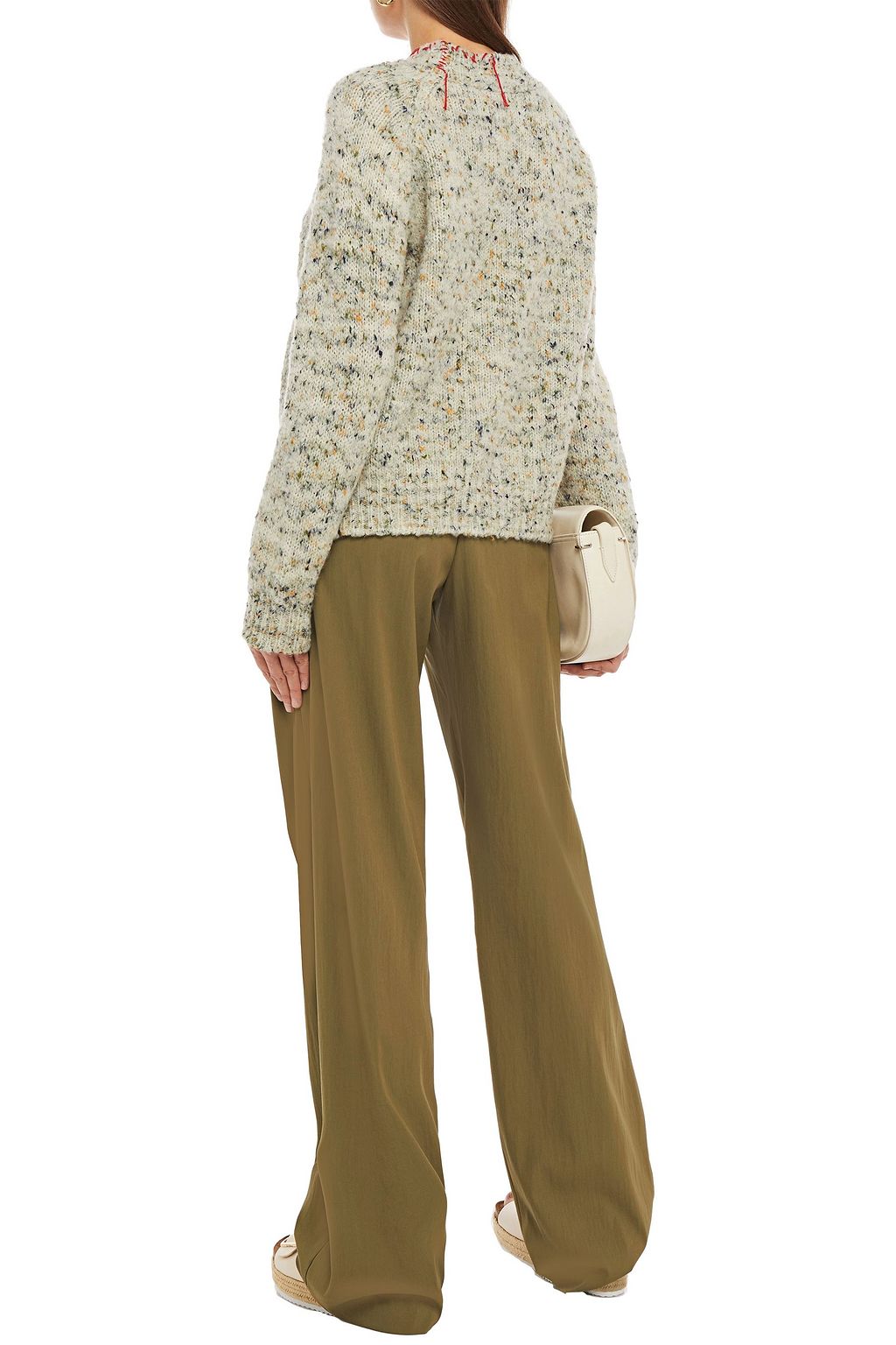 MAISON MARGIELA Wool-blend twill wide-leg pants