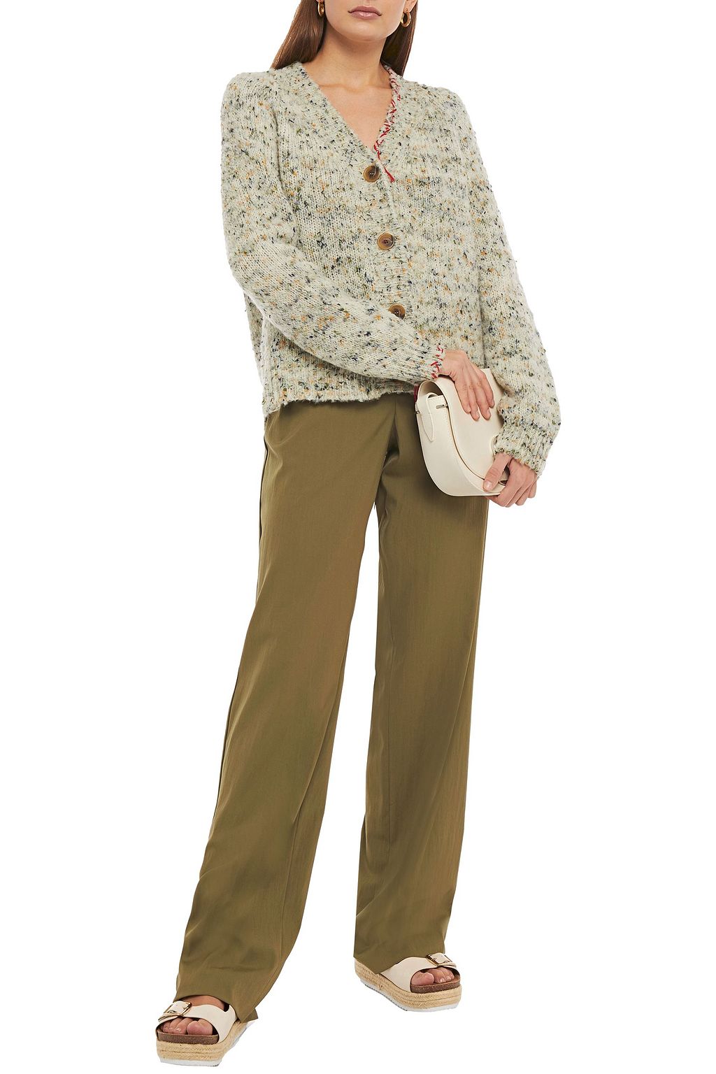 MAISON MARGIELA Wool-blend twill wide-leg pants