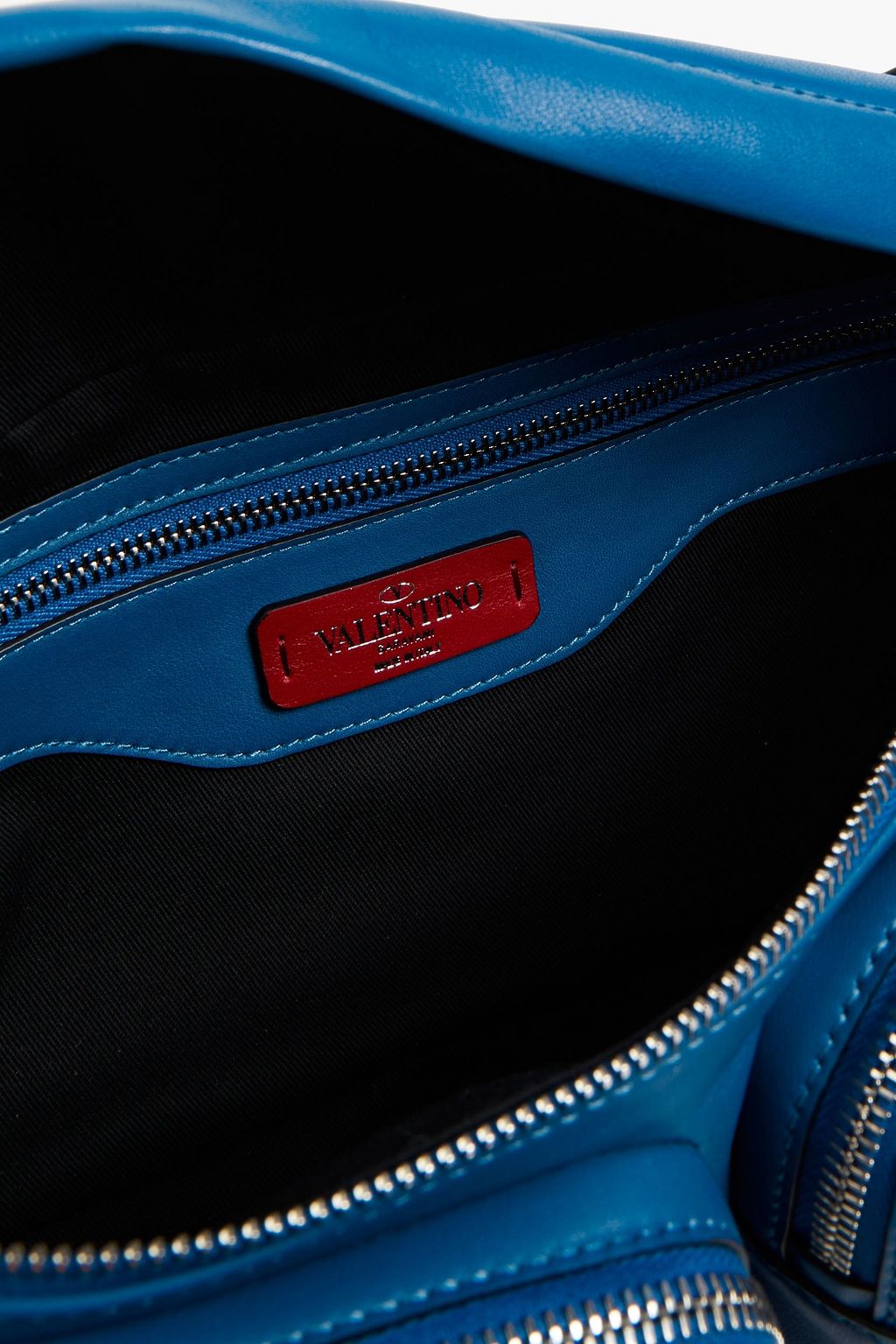 VALENTINO GARAVANI レザートリム スタッズ付き レザー ベルトバッグ