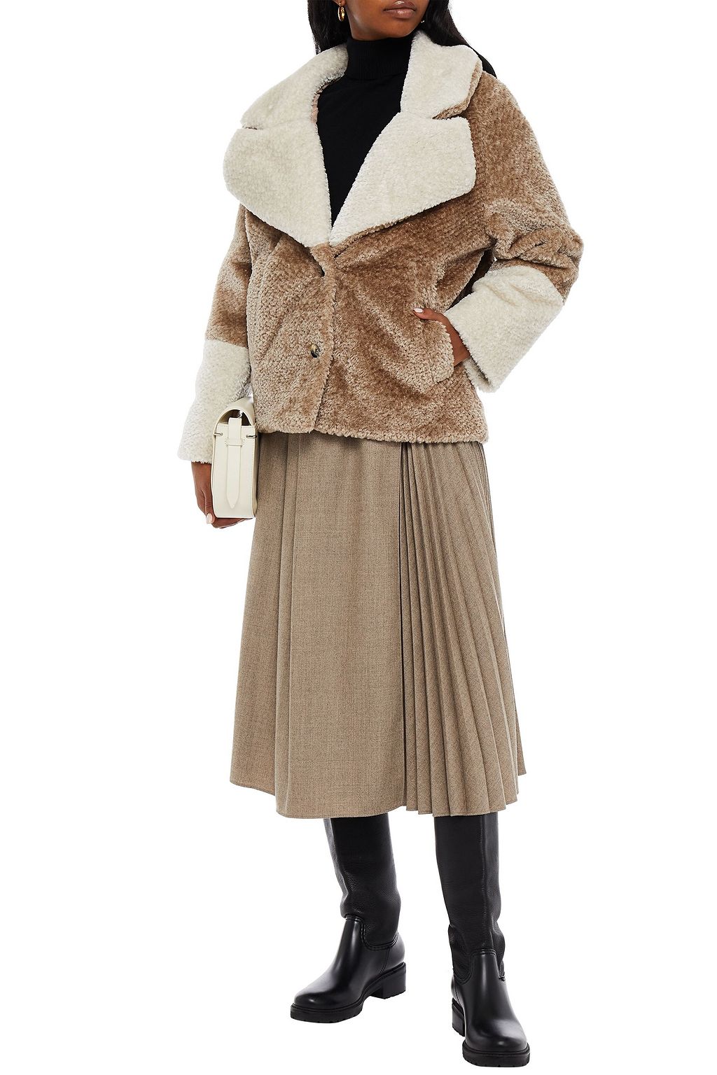 BAUM UND PFERDGARTEN Briana two-tone faux fur jacket