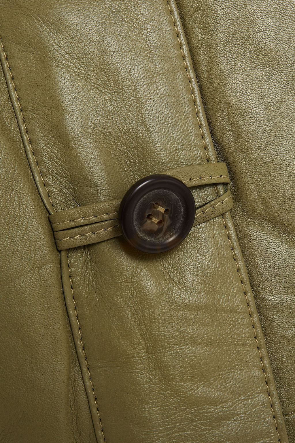 MUUBAA Quilted leather hooded jacket
