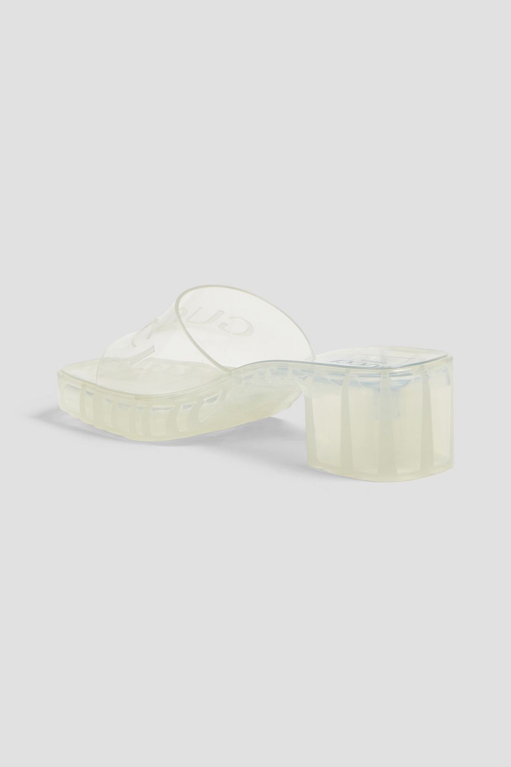 GUCCI Logoembossed rubber mules THE