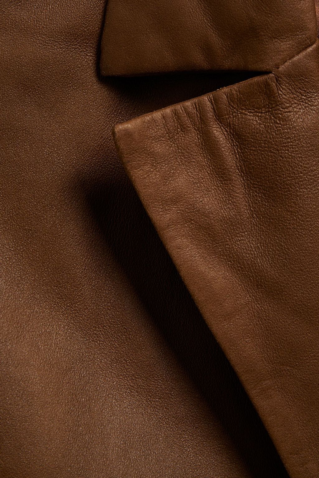 MUUBAA Belted padded leather coat