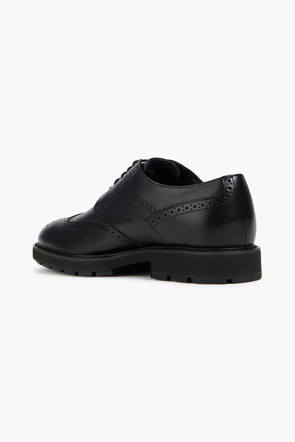 Black Perforated leather brogues | TOD 