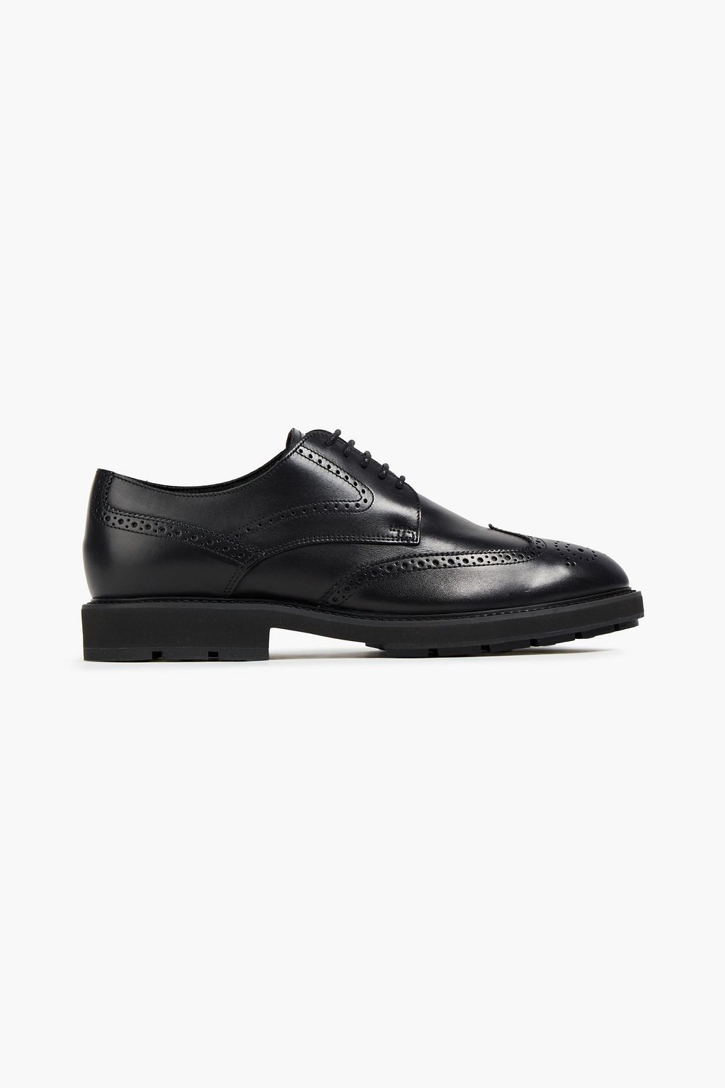 Black Perforated leather brogues | TOD 