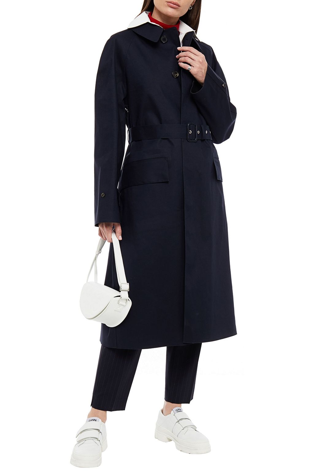MAISON MARGIELA Belted cotton trench coat