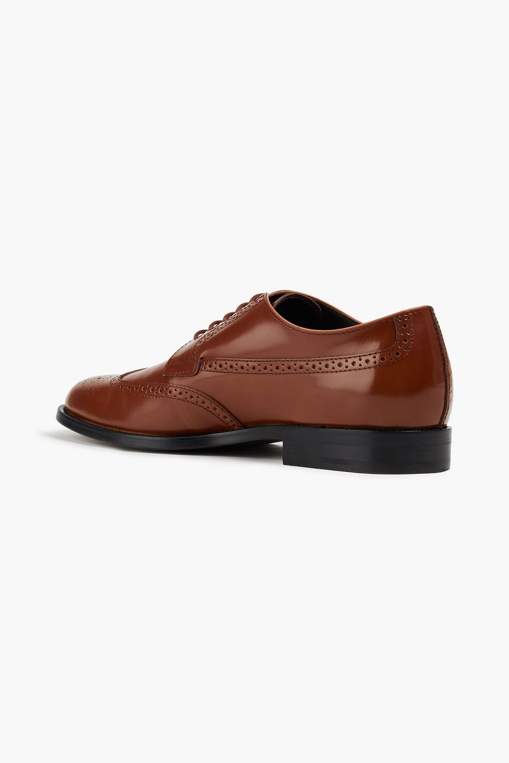 TOD'S Glossed-leather wingtip brogues