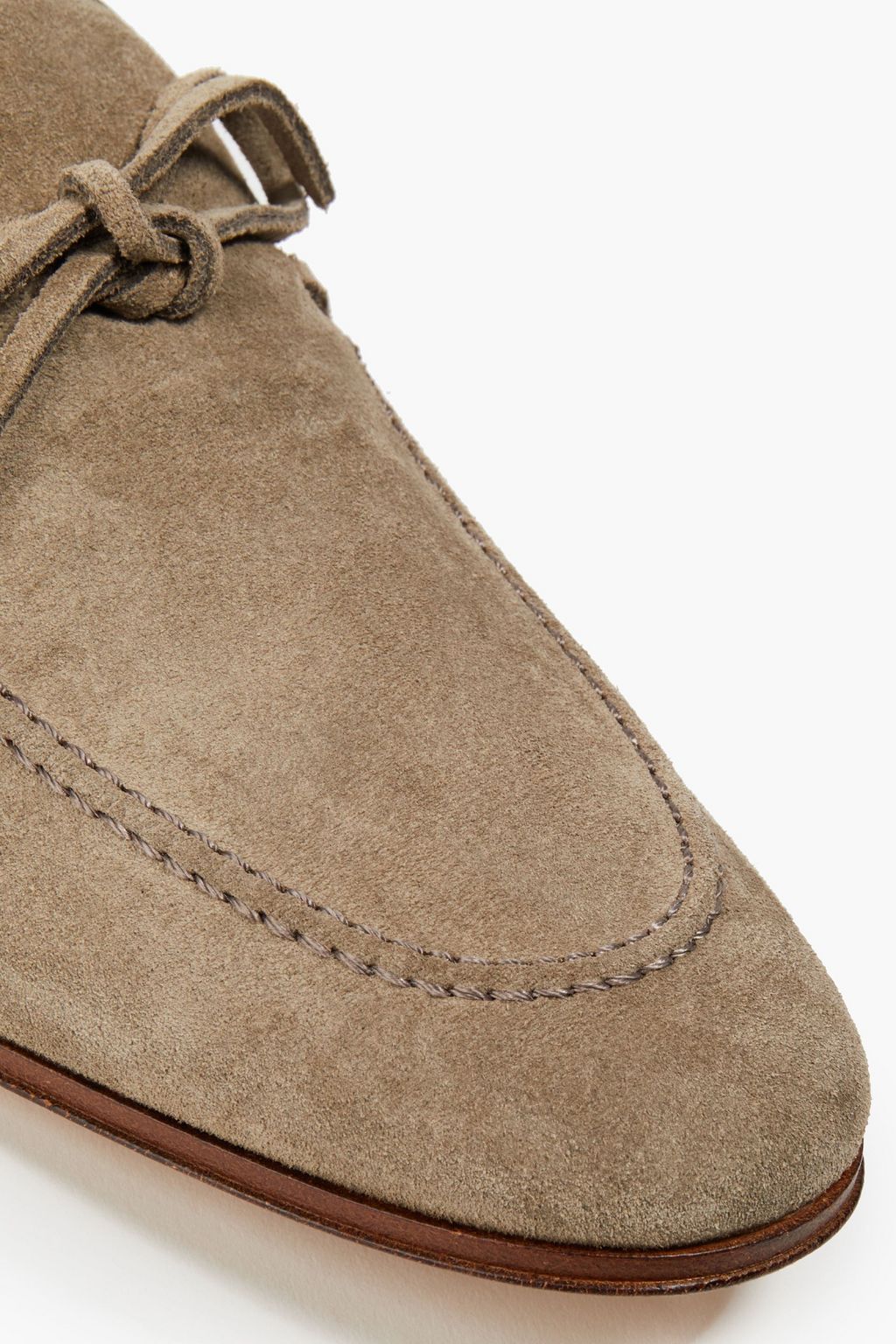 TOD'S Knotted suede loafers