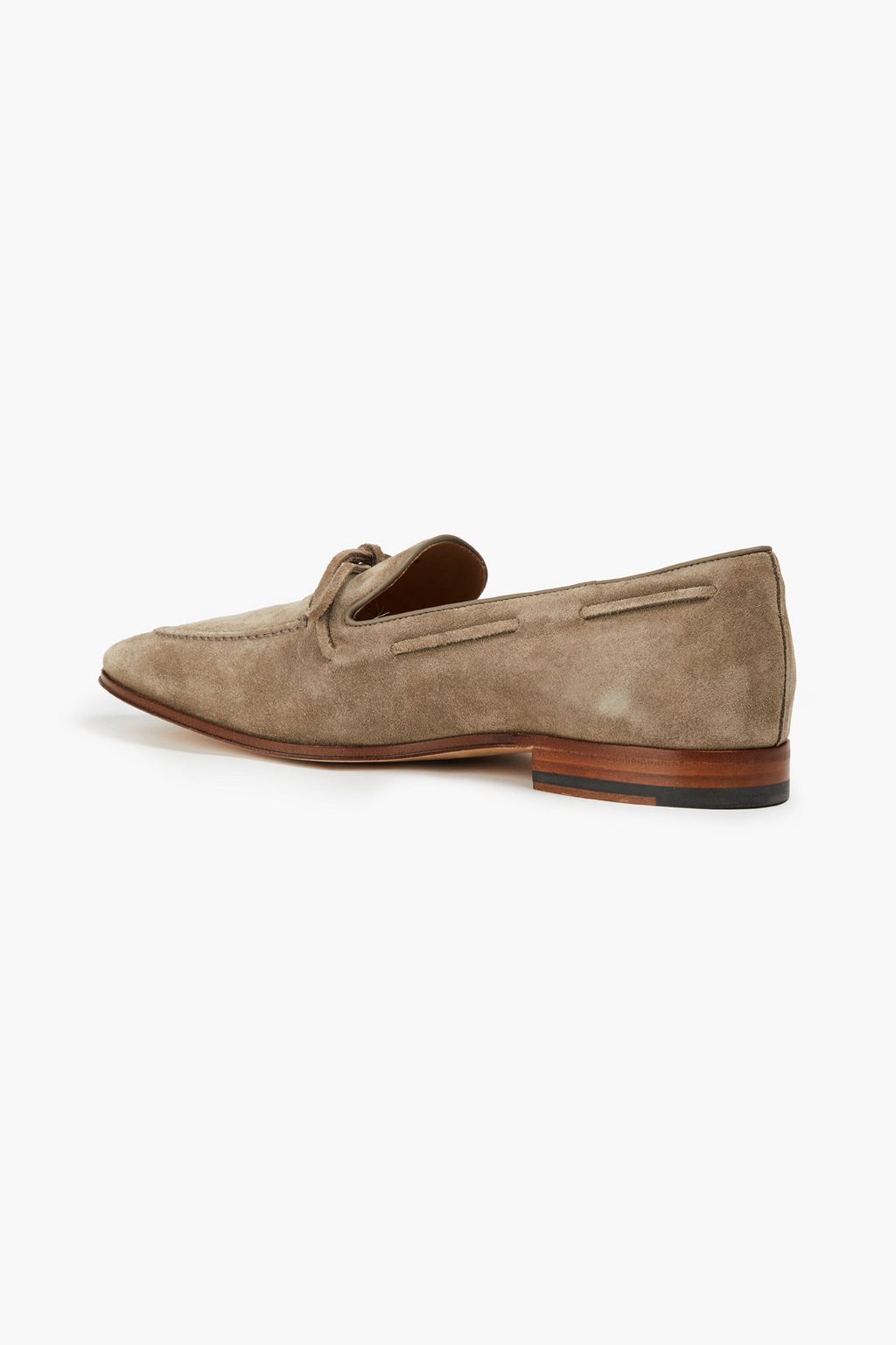 TOD'S Knotted suede loafers