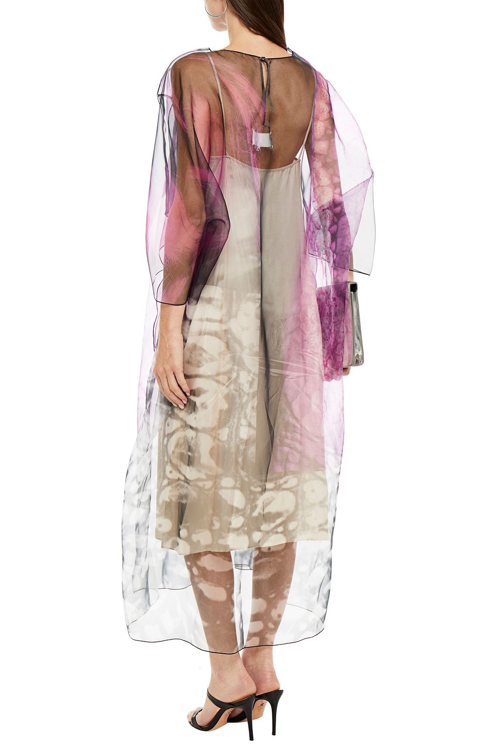 MAISON MARGIELA Midikleid aus Organza mit Print