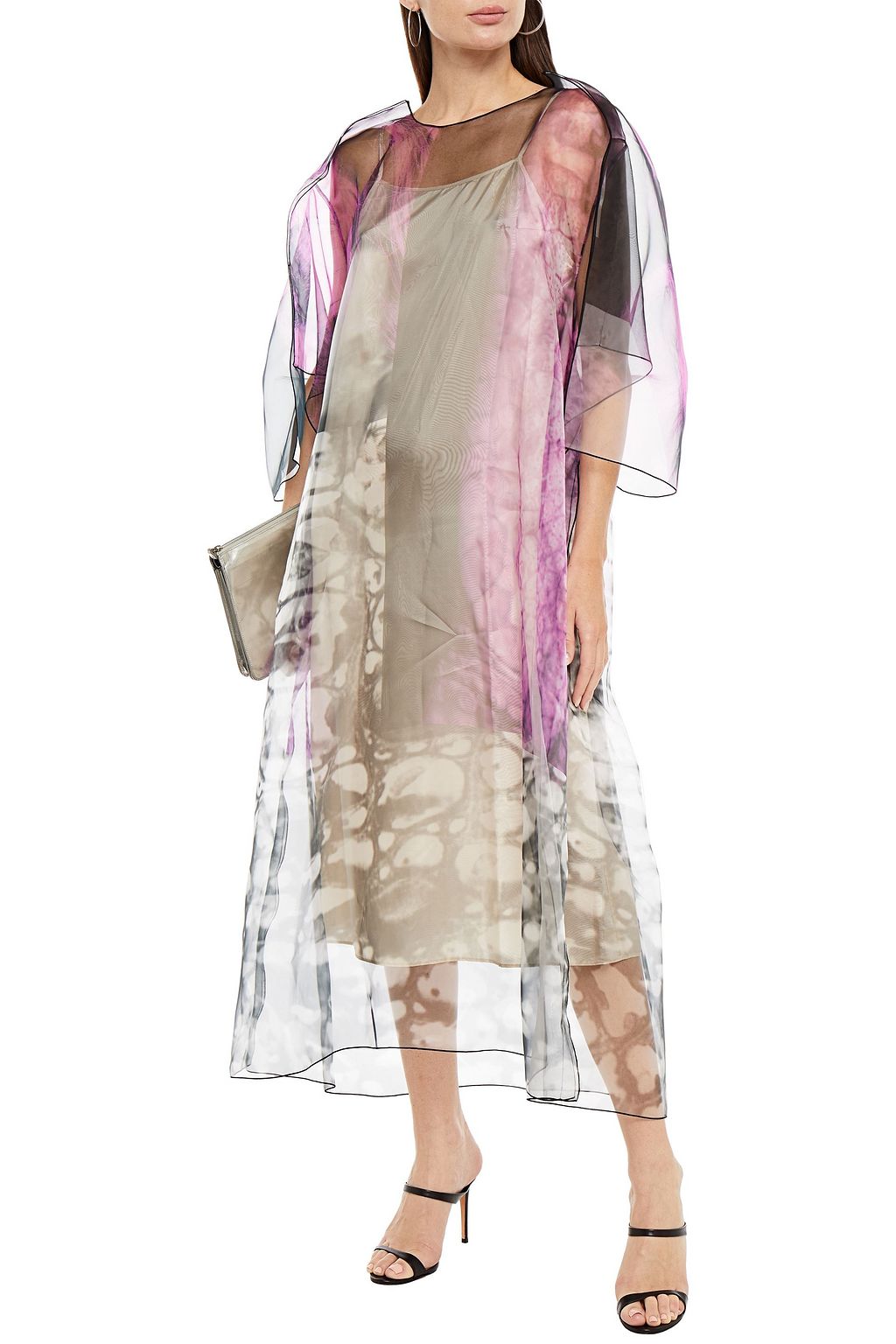 MAISON MARGIELA Midikleid aus Organza mit Print