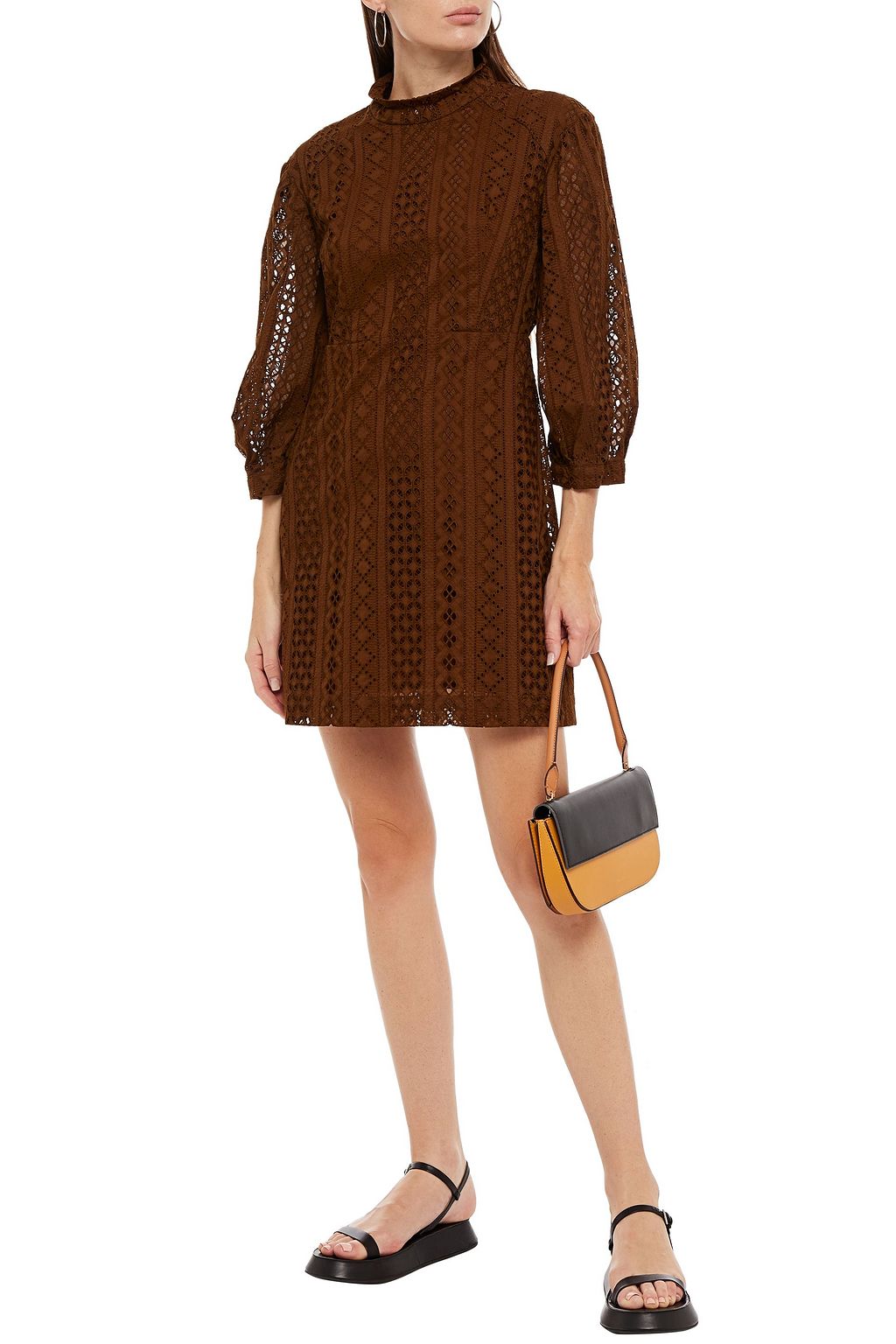 BAUM UND PFERDGARTEN Acira broderie anglaise cotton mini dress