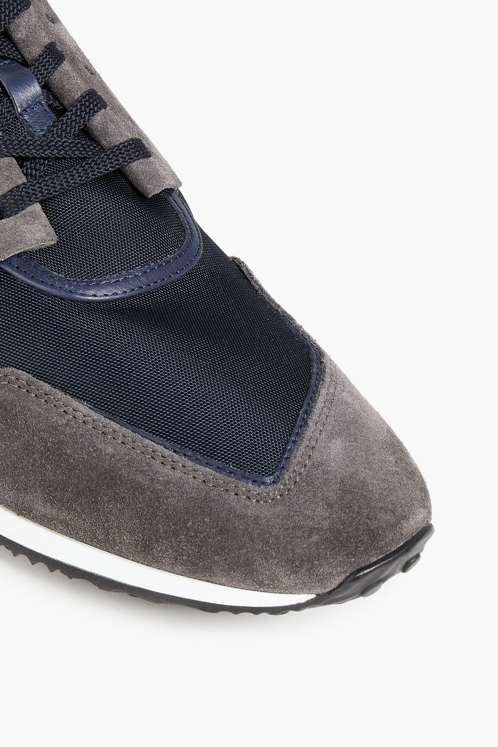 TOD'S Gommino suede and canvas sneakers