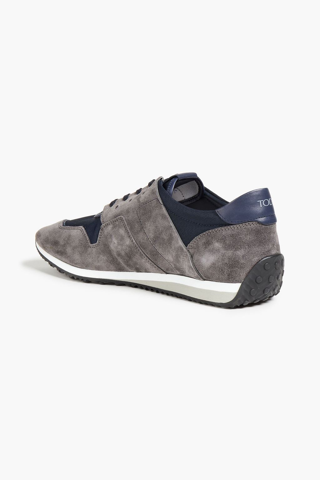 TOD'S Gommino suede and canvas sneakers