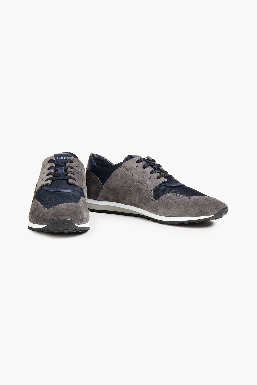 TOD'S Gommino suede and canvas sneakers