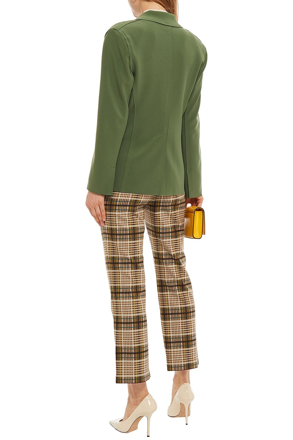 NORMA KAMALI Crepe de chine blazer
