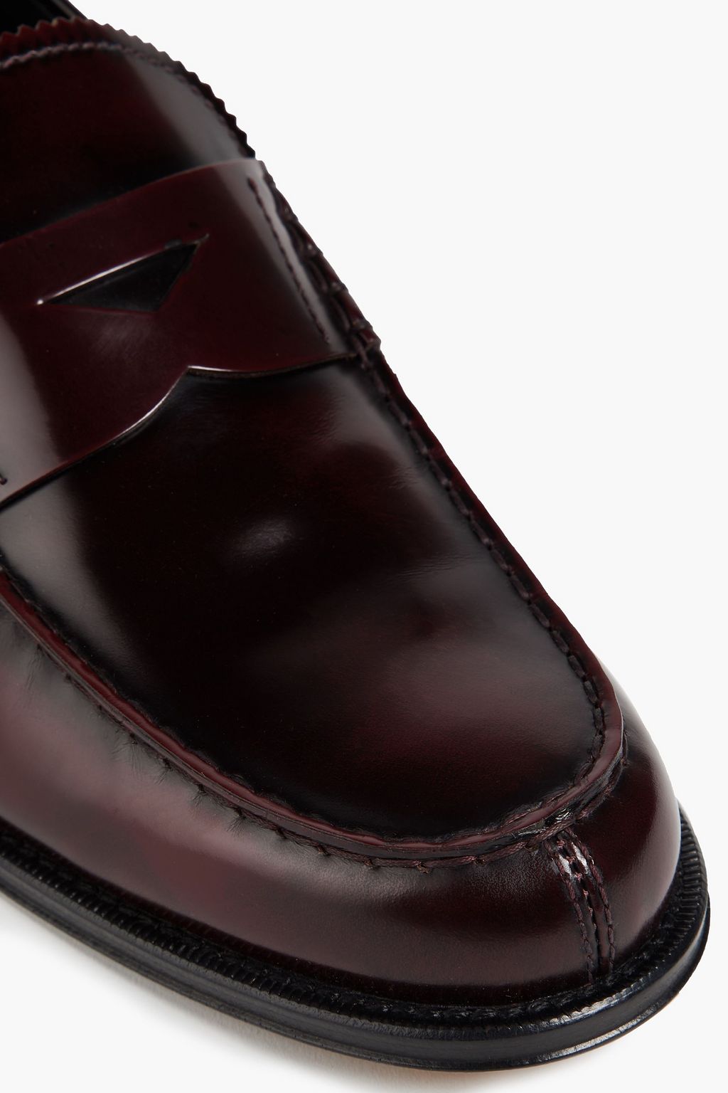 TOD'S Glossed-leather penny loafers