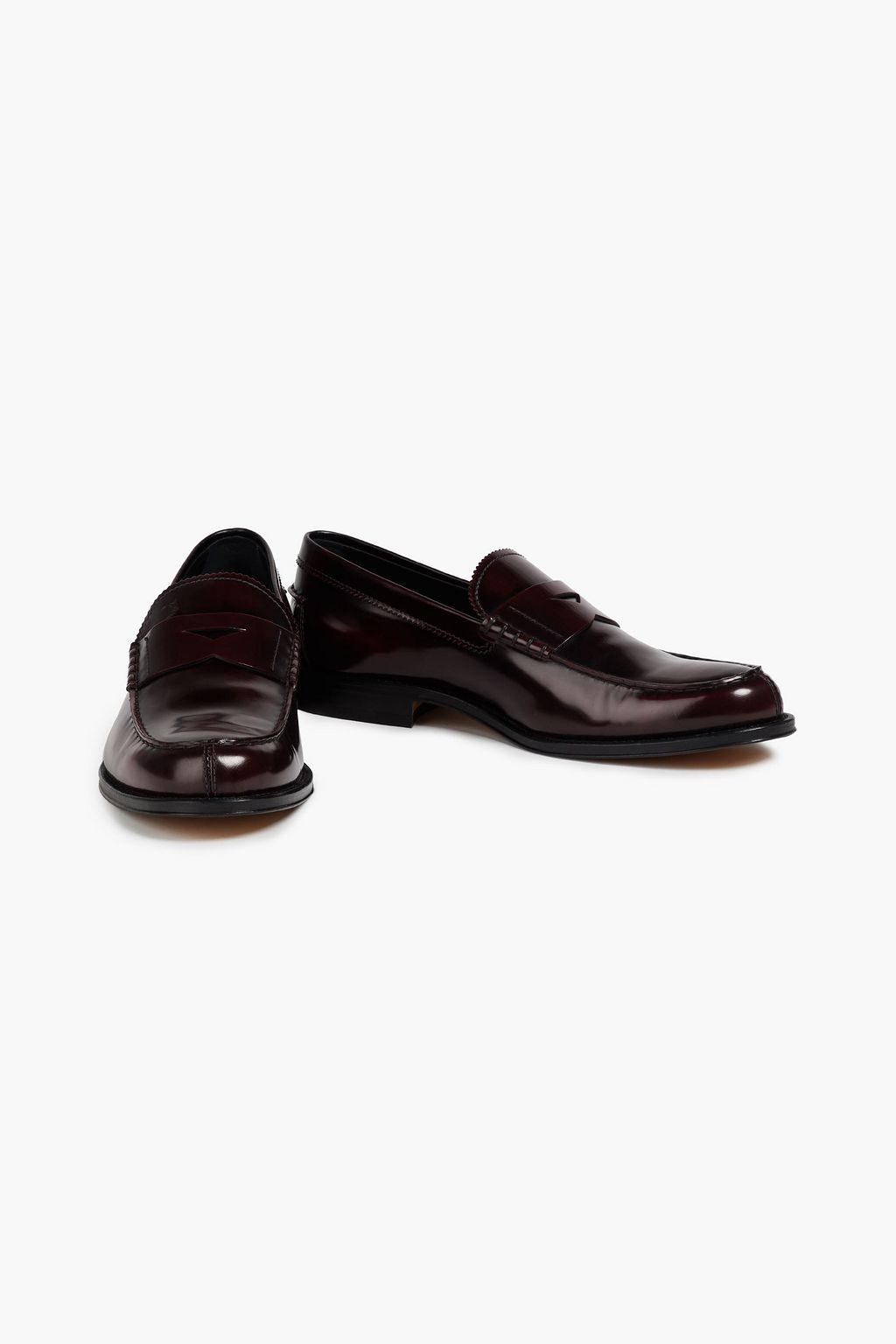 TOD'S Glossed-leather penny loafers