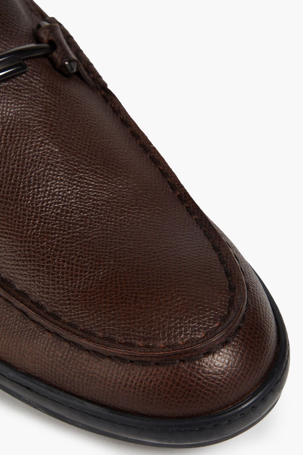 TOD'S Gommino textured-leather loafers