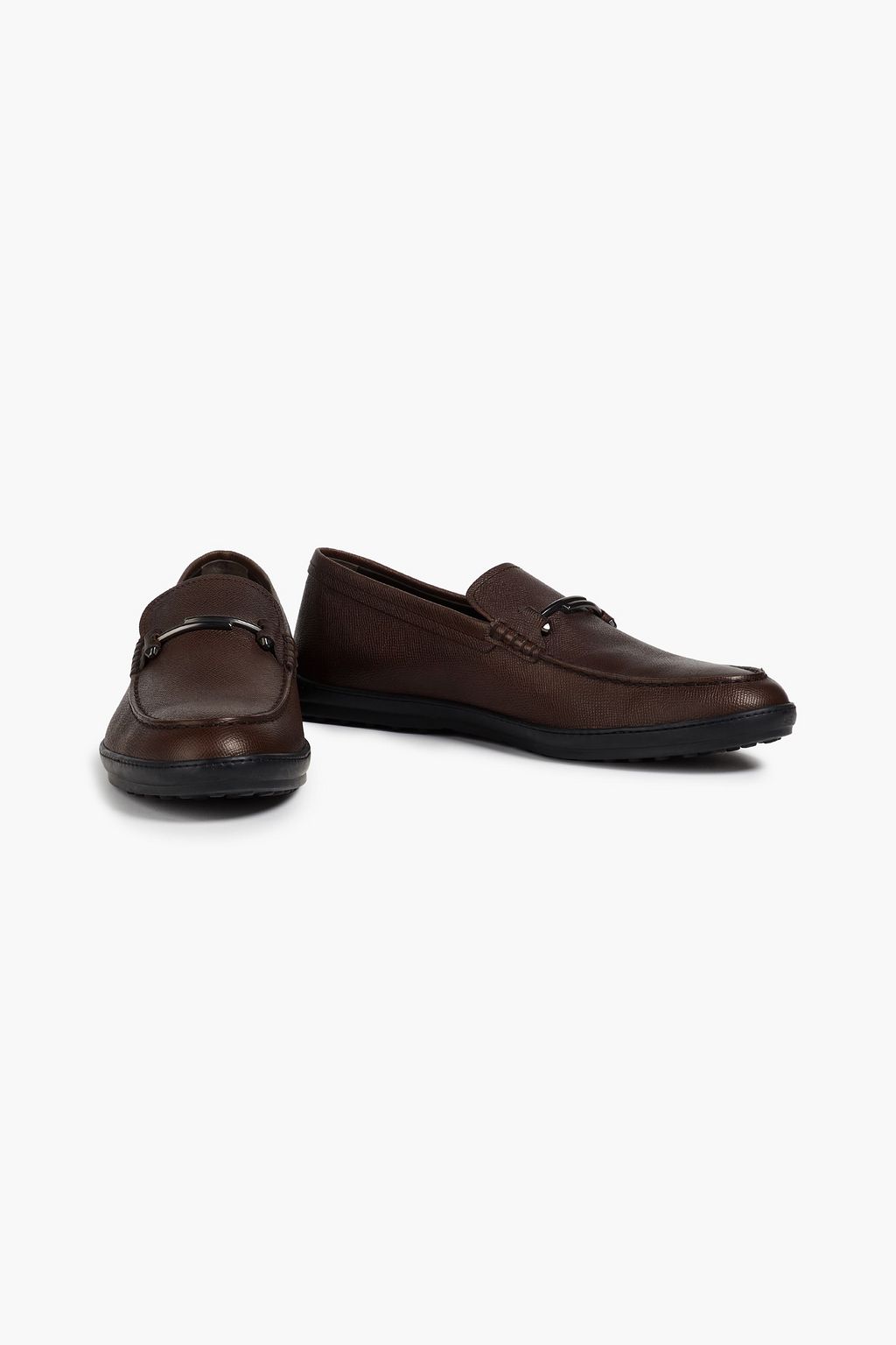 TOD'S Gommino textured-leather loafers