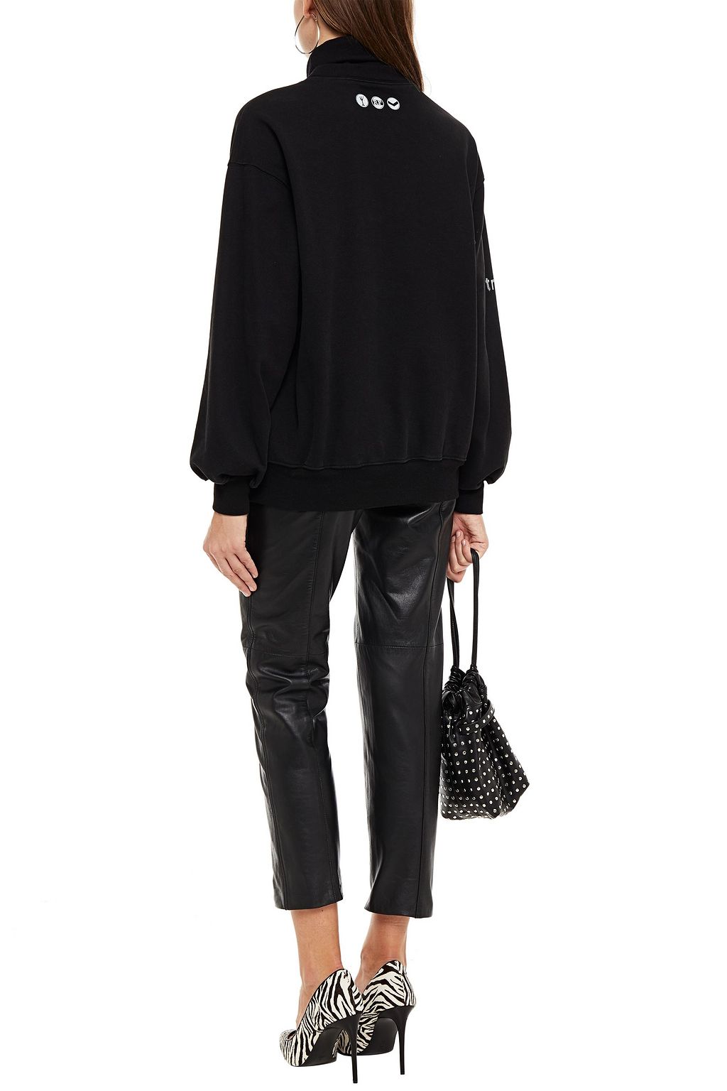 RETROFÊTE Printed French cotton-terry sweatshirt