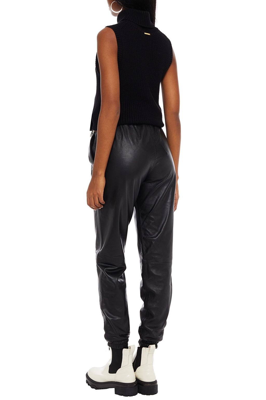MUUBAA Leather tapered pants