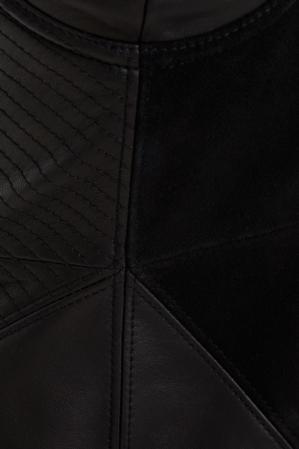 RETROFÊTE Strapless leather bustier top