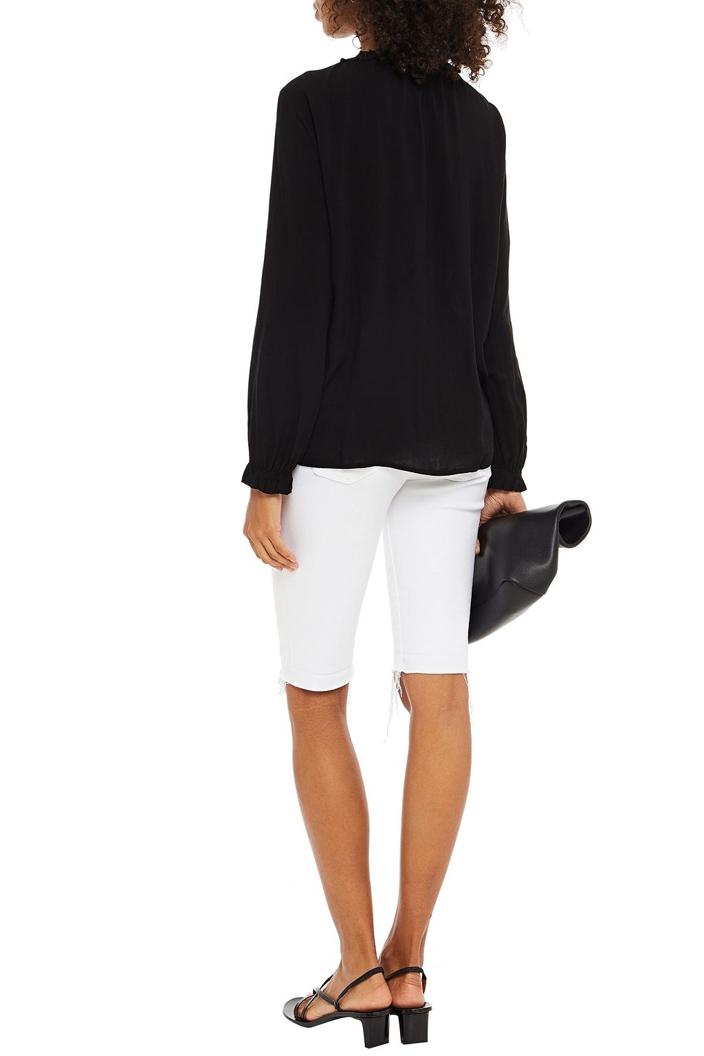 VELVET BY GRAHAM & SPENCER Samantha gathered voile blouse